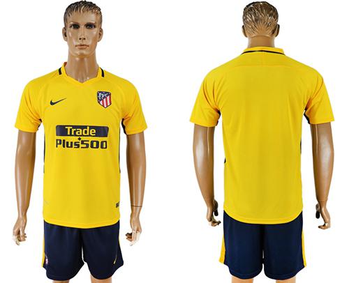 Atletico Madrid Blank Away Soccer Club Jersey - Click Image to Close